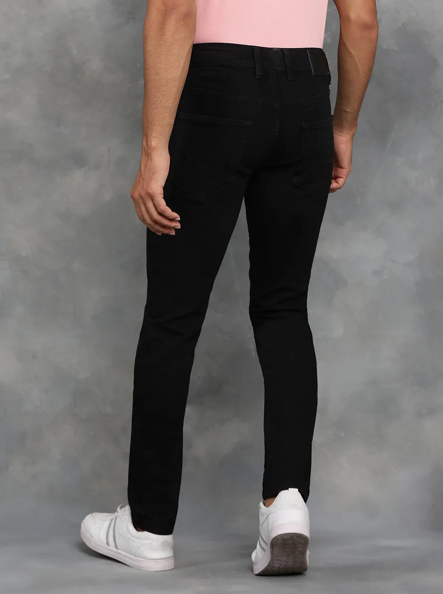 Black Solid Slim Fit Jeans | GreenFibre