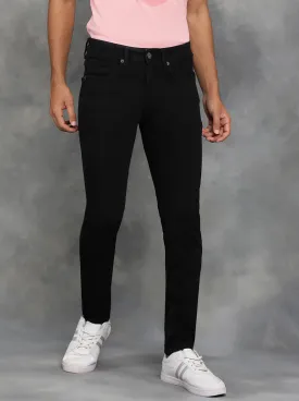 Black Solid Slim Fit Jeans | GreenFibre