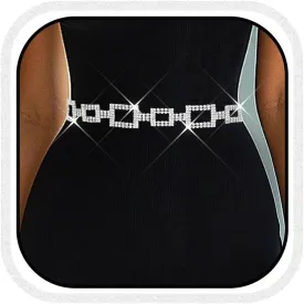 COSYDAYS Sparkly Rhinestone Dress Belt Silver Crystal Chain Belts Fashion Waist Accessories for Women