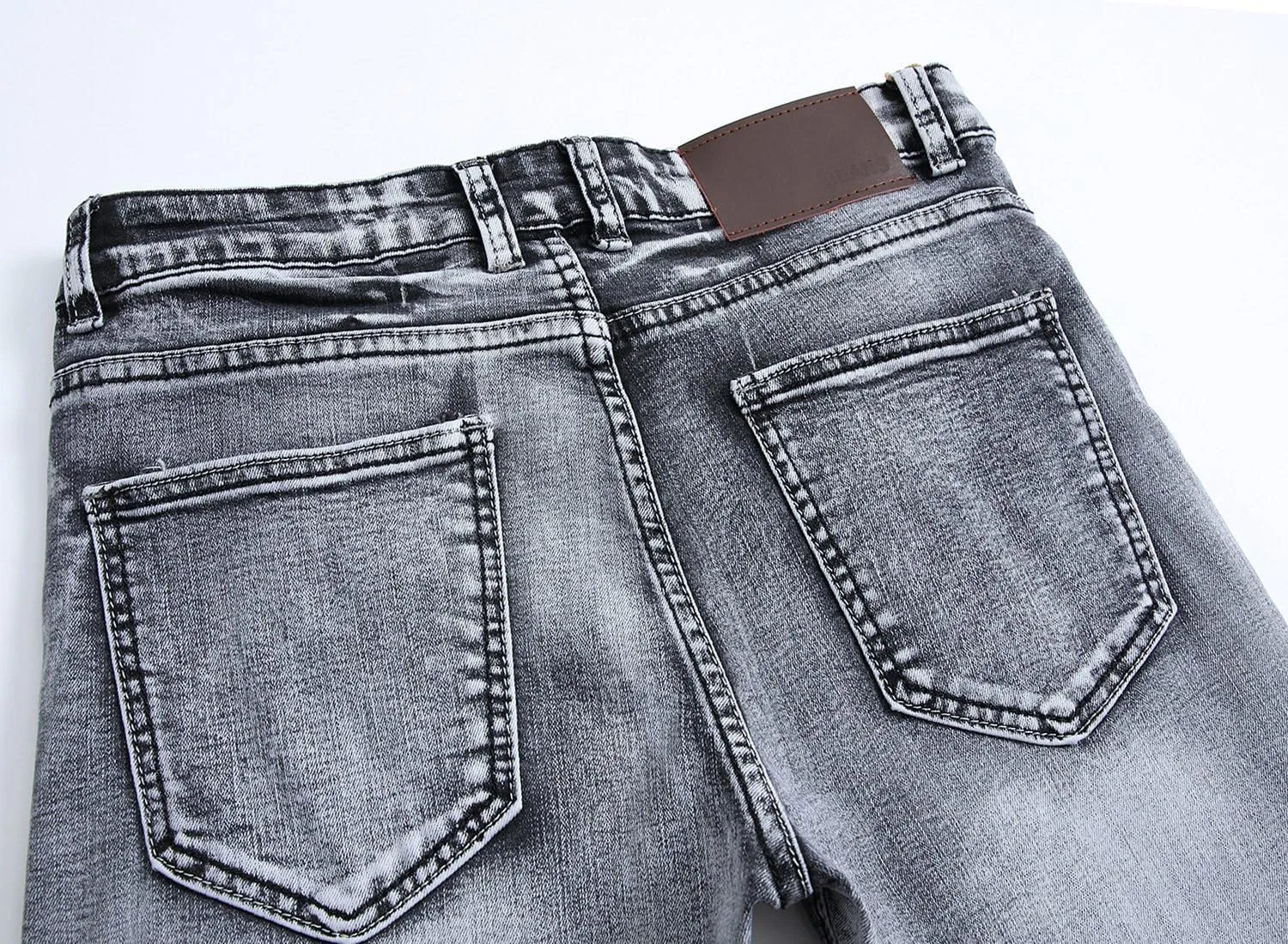 FREDD MARSHALL Men's Skinny Slim Fit Stretch Straight Leg Fashion Jeans Pants