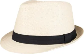 Levi's Men's Lightweight Straw Fedora Panama Hat