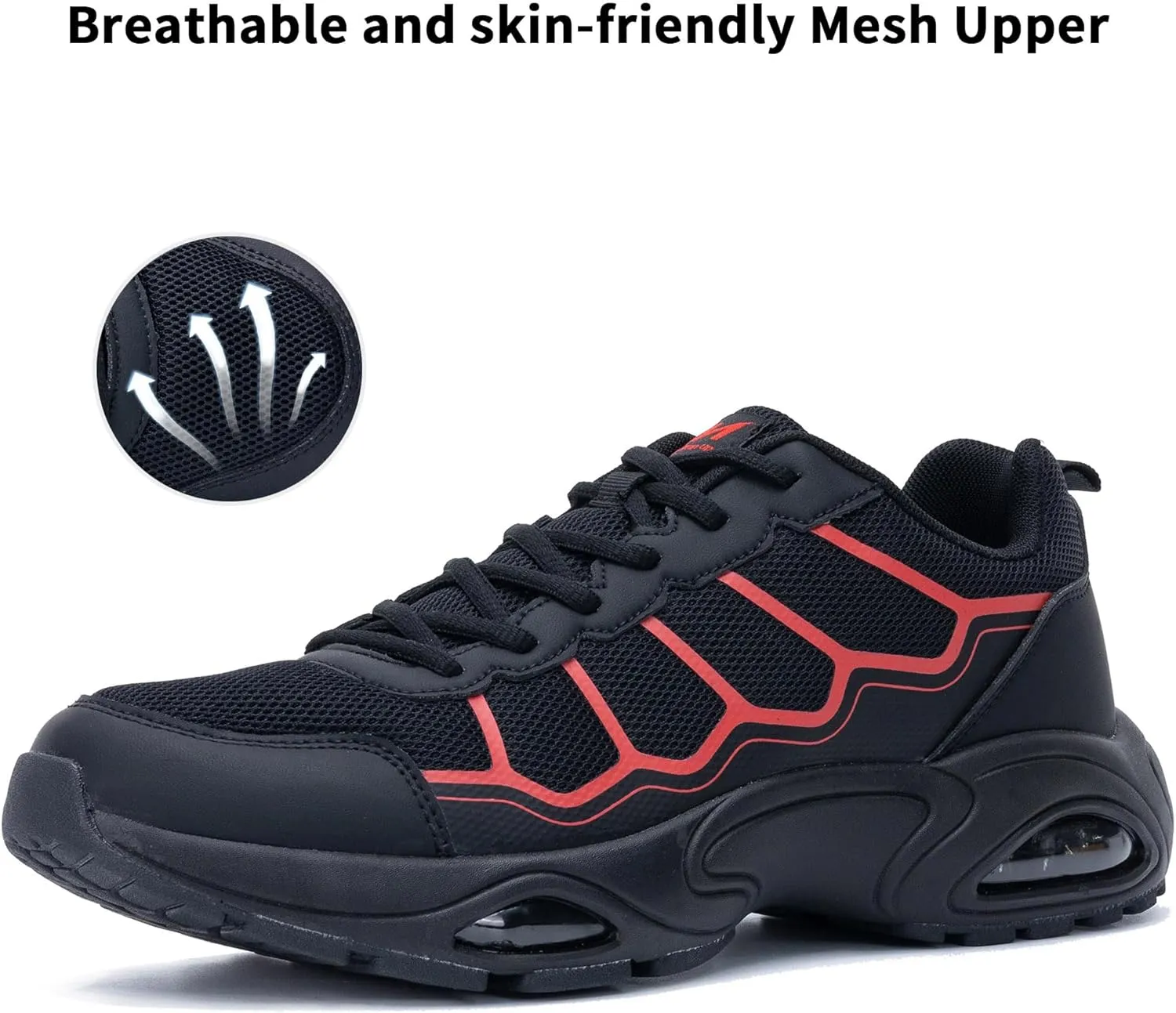 Mens Running Shoes Tennis Breathable Athletic Sneakers Lightweight Sport Fitness Workout Gym Jogging Walking Footwear US7-13