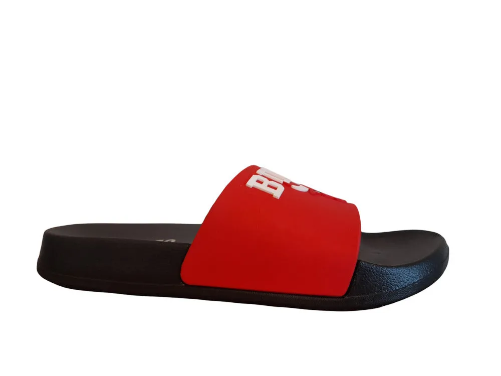 NBA Chicago Bulls Kids Red Unisex Sliders Sandals