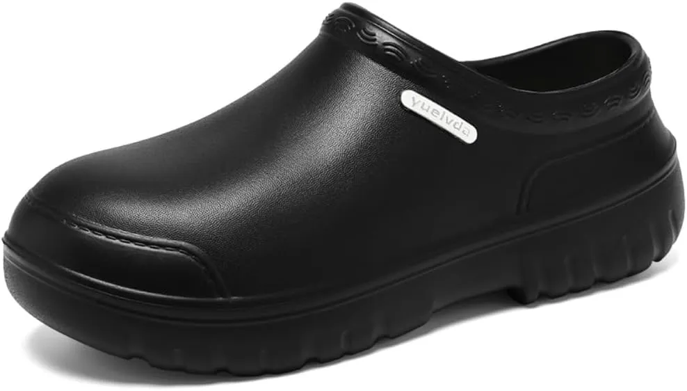 Non Slip Chef Shoes for Menfor Men with Removable Insole Lightweight Breathable Mens Food Service Chef Shoes for Kitchen, Chef, Restaurant