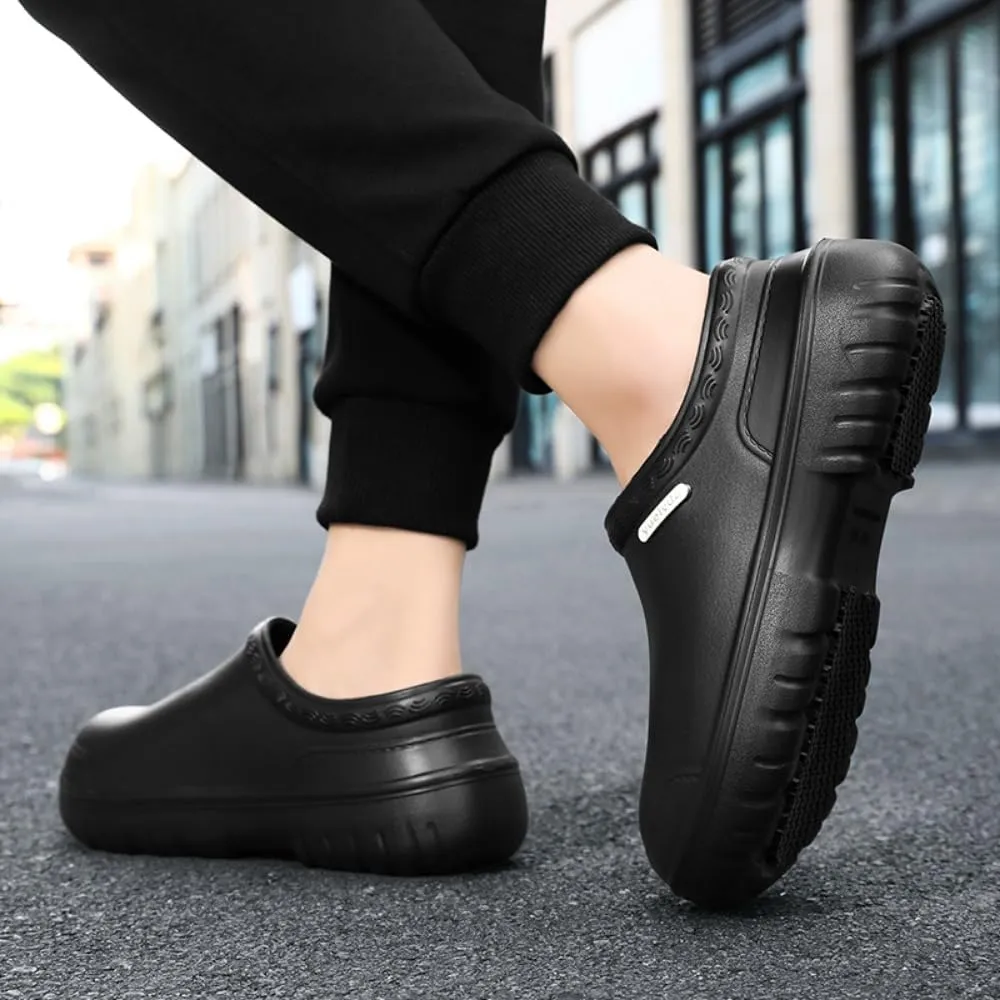 Non Slip Chef Shoes for Menfor Men with Removable Insole Lightweight Breathable Mens Food Service Chef Shoes for Kitchen, Chef, Restaurant