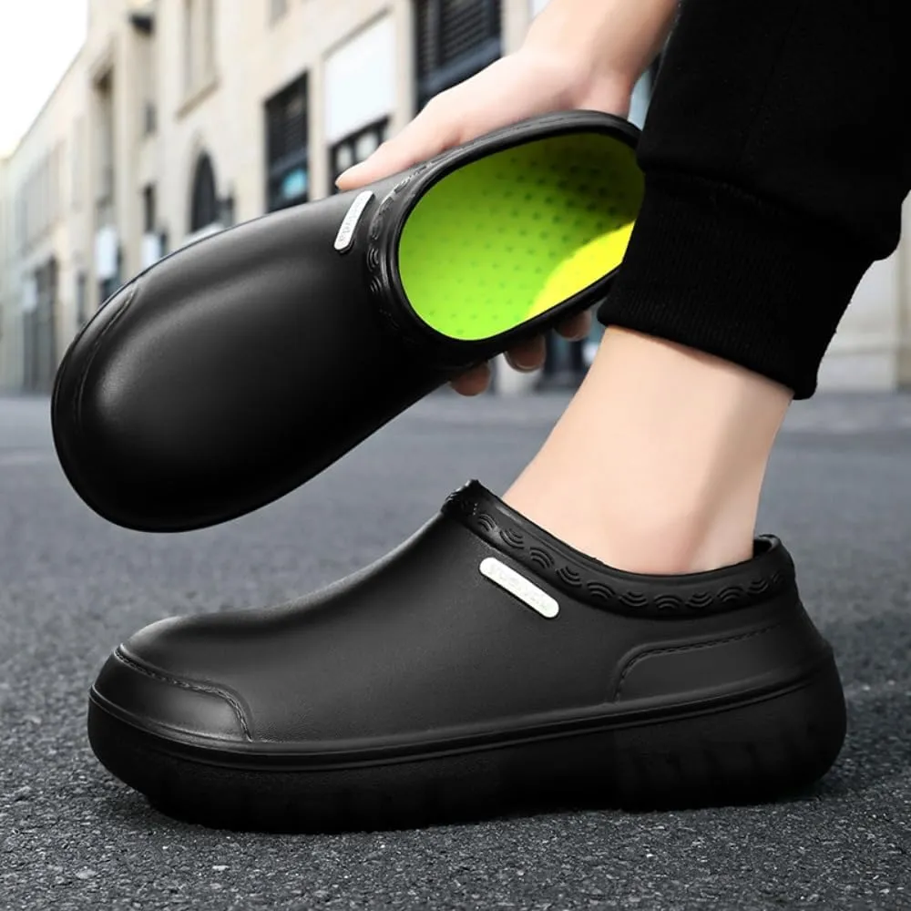 Non Slip Chef Shoes for Menfor Men with Removable Insole Lightweight Breathable Mens Food Service Chef Shoes for Kitchen, Chef, Restaurant