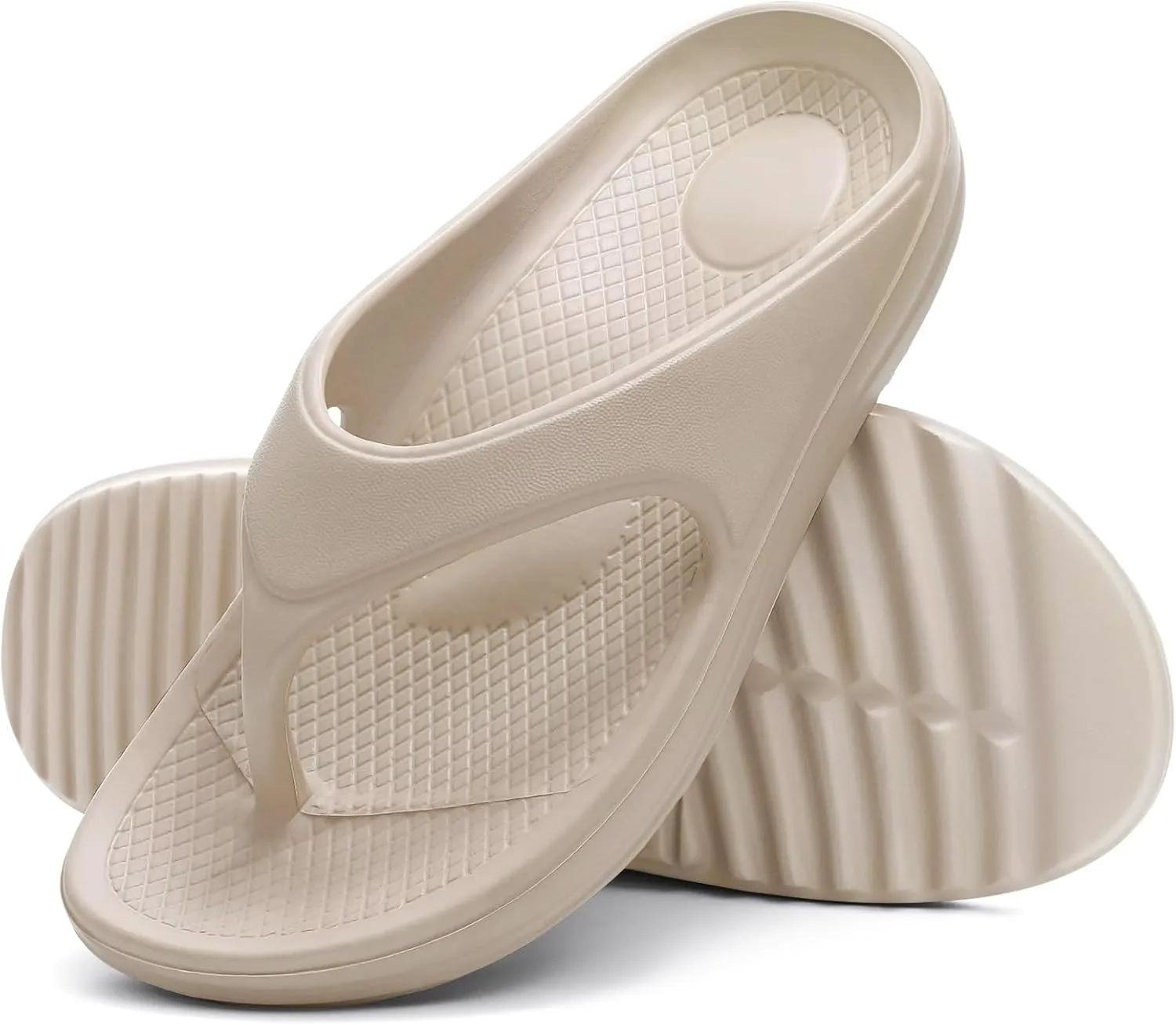 shevalues Orthopedic Sandals for Women Arch Support Recovery Flip Flops Pillow Soft Summer Beach Shoes
