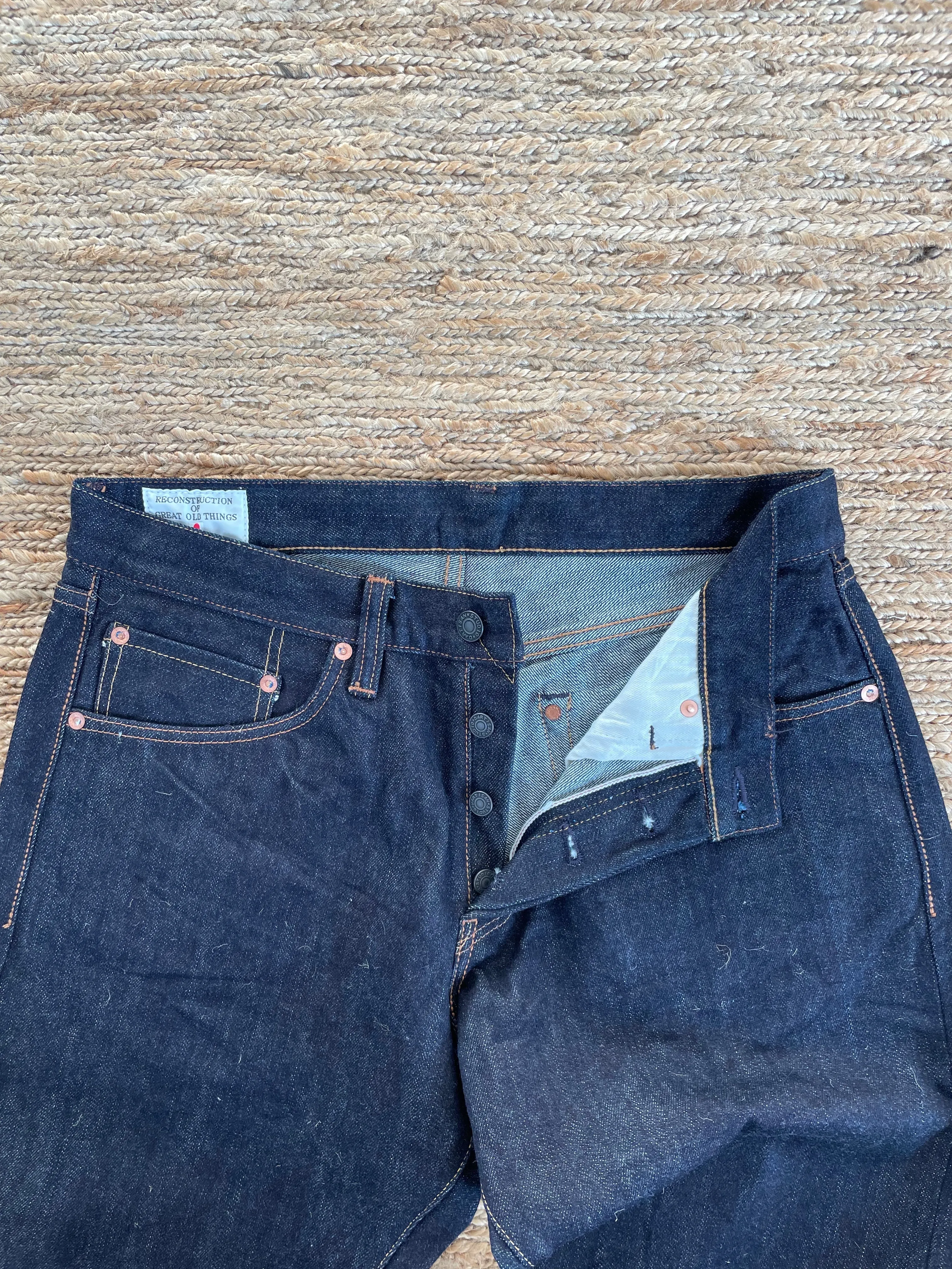 Suvin Gold Jeans - High Rise Tapered - One Wash